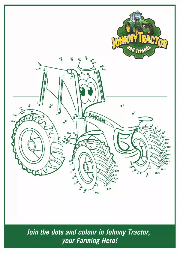 Johnny Tractor Join The Dots Activity Sheet